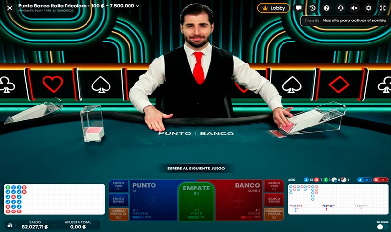 Punto Banco Italia Tricolore