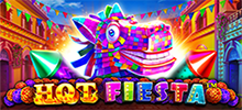 <div>Sí, sí, celebremos en las calles brillantes y coloridas de una ciudad mexicana en Hot Fiesta™, la tragamonedas de video 3×5 donde las piñatas y los fuegos artificiales calientan el juego en 25 líneas de pago. Anima la fiesta en los giros gratis, donde aparecen símbolos de piñata salvajes con multiplicadores de 2x, 3x o 5x.</div>