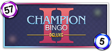 Conoce el innovador Champion II, uno de los juegos más diferentes y divertidos de internet. Aquí tienes aún más posibilidades de convertirte en el gran ganador del jackpot, ya que este Video Bingo tiene muchos más números que las máquinas tradicionales, además de un sorteo de bolas más grande. Cada carta consta de 25 números divididos en 5 columnas que confieren más posibilidades de ganancia y diversión. Además, tienes derecho a jugar con 4 cartas y 3 bolas extra, lo que hará que tu juego sea simplemente inolvidable. De inmediato te darás cuenta de que el diseño de este juego es increíble y más simple. A diferencia de los juegos de bingo en línea tradicionales que sortean solo 33 bolas, Champion II piensa más en la experiencia y la diversión de sus jugadores al sortear 50 bolas y 3 bolas adicionales, lo que hace de este juego uno de los más geniales cuando se trata de diversión. Los números se sortean al azar y la posibilidad de premios es concomitante con su número de apuestas. Para ganar el bote es necesario jugar con una apuesta mínima de 4. ¡Con Champion Bingo II Delux puedes demostrar que incluso eres un gran experto en bingo en línea!