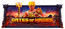 Embárcate en una misión al Inframundo en Gates of Hades.  Los símbolos comodín pueden tener un multiplicador aleatorio de hasta 100x, y cada vez que aparece uno, el valor del multiplicador se acumula en un medidor encima del carrete respectivo. Las ganancias posteriores en esos carretes se multiplican por la suma de todos los multiplicadores relevantes. Al final de la secuencia de caídas, los multiplicadores del carrete se borran.  Al obtener 3, 4, 5 o 6 símbolos scatter se activa el juego de bonificación con 10, 12, 15 o 20 giros gratis, donde los valores del multiplicador posible aumentan a 500x. Si la función se activa con 6 o más símbolos scatter, el multiplicador mínimo que se puede obtener es 10x. Consigue entre 3 y 6 símbolos scatter para reactivar la función con hasta 12 giros adicionales.