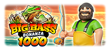El pescador regresa para una aventura a tope en Big Bass Bonanza 1000, con premios de hasta 20.000x acechando bajo el agua.  Consigue de 3 a 5 símbolos scatter para activar el juego de bonificación con 10, 15 o 20 giros gratis. Cuando salen dos símbolos scatter, puedes obtener un tercero al azar para activar también la función.  Durante los giros gratis, consigue comodines para reunir todos los símbolos de dinero visibles con valores de hasta 1.000x. Cada cuarto comodín reactiva la función con 10 giros gratis adicionales y un multiplicador de premios creciente: 2x en la primera reactivación, 3x en la segunda y 10x en la tercera y última.