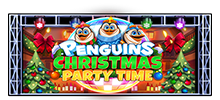 Es hora de ponerte manos a la obra y ganar a lo grande en Penguins Christmas Party Time.  Sal a la pista de baile donde la cuadrícula de 5×3 alberga pingüinos navideños y símbolos con temas de globos mientras los jugadores intentan hacer coincidir un mínimo de tres íconos para otorgar victorias festivas.  Al conseguir tres scatters dorados, que aparecen en los carretes uno, tres y cinco, se desbloquea el juego de bonificación donde a los jugadores se les presentan tres globos amarillos, cada uno de los cuales revela una característica de bonificación especial.